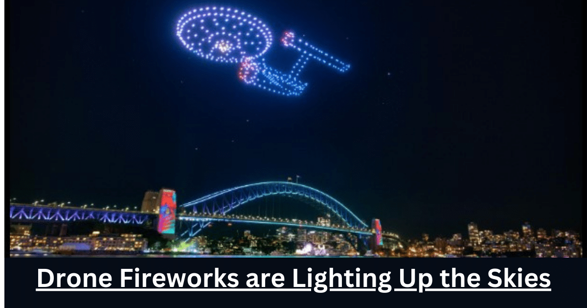how drone fireworks work